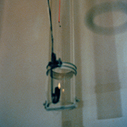 Glass tube with heater